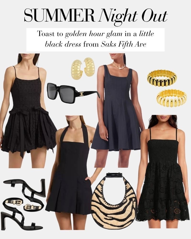Summer is here and I’m always searching for a lightweight LBD to wear out and level up with the best accessories. And thanks to @saks I’ve been able to do just that with these pieces from celeb-loved brands that I’m now obsessed with. #saks #sakspartner