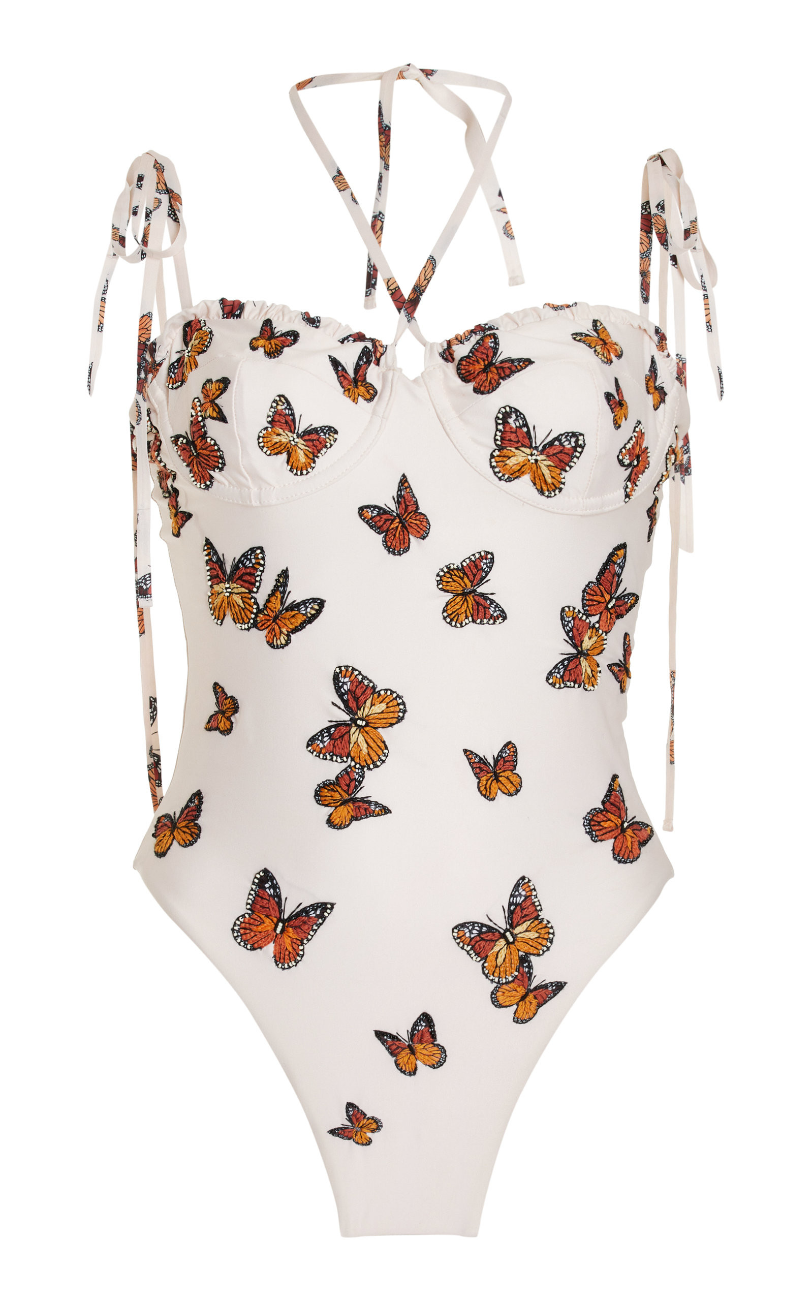 Ébano Monarca Crema One-Piece Swimsuit | Moda Operandi (Global)