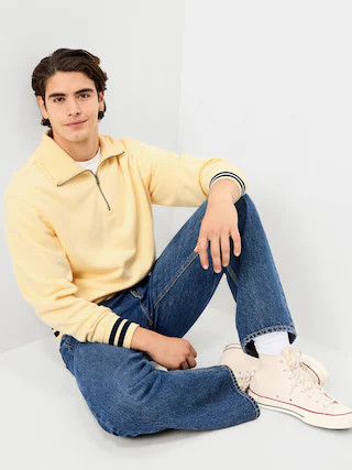 Collared Nautical Fleece Pullover | Old Navy (CA)