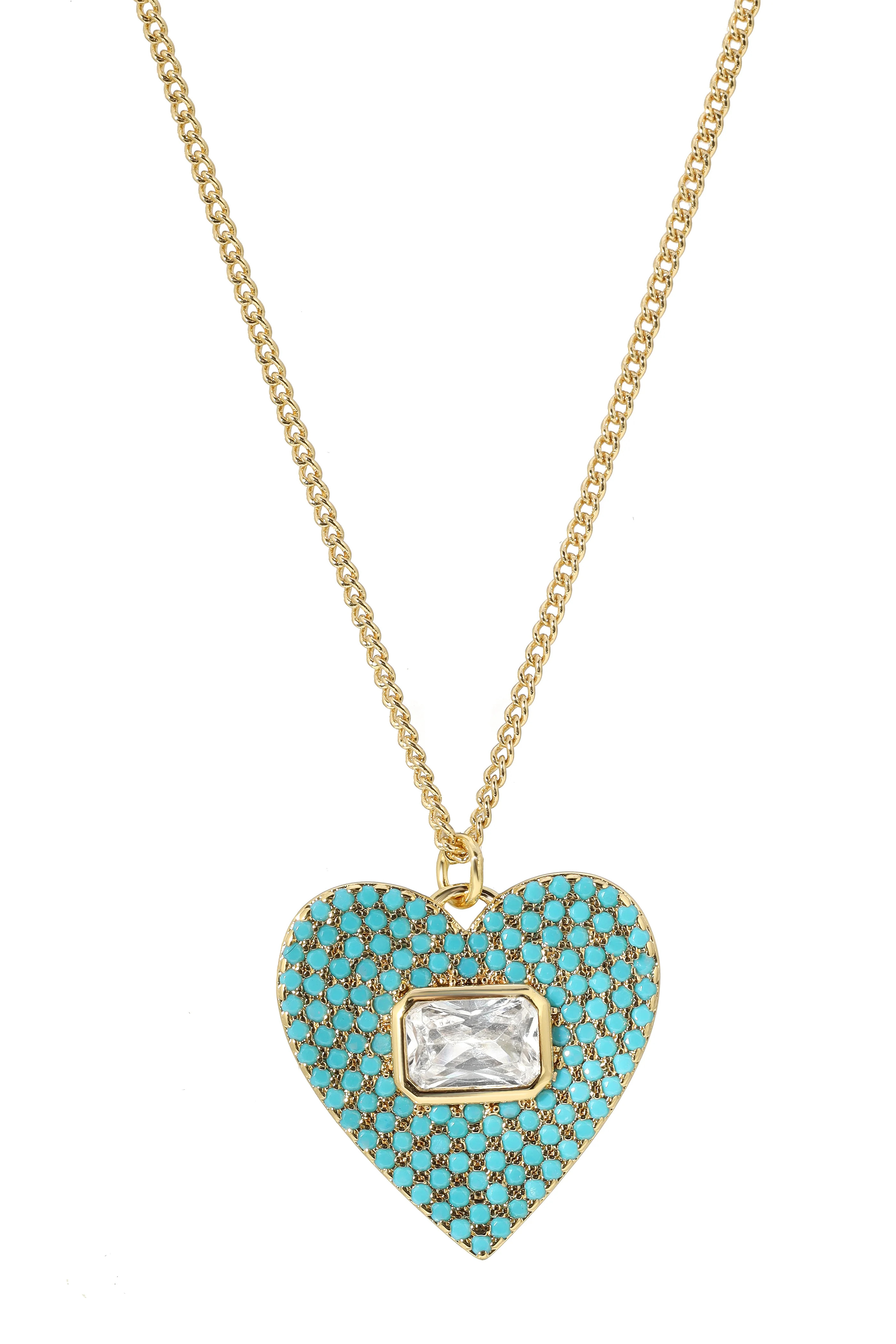 Turquoise Frankie Heart Pendant | Lili Claspe