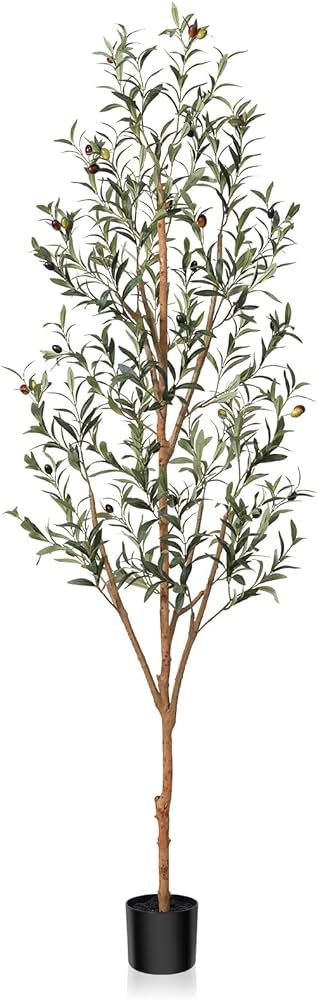 Kazeila Artificial Olive Tree 6FT Tall Faux Silk Plant for Home Office Decor Indoor Fake Potted Tree | Amazon (US)