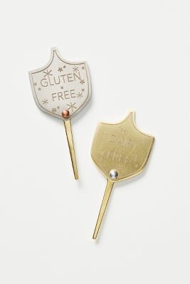 Shield Food Markers, Set of 2 | Anthropologie (US)