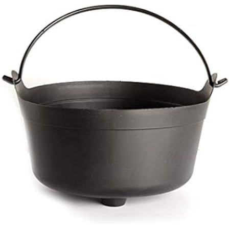 Witch's Black LARGE 12" Cauldron w/wire handle - Great Halloween Decor, Parties, Trick or Treat Cand | Amazon (US)