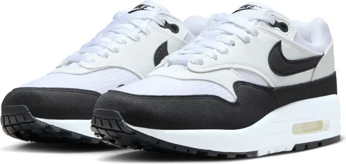 Nike Air Max 1 '87 Sneaker in Grey/Fuchsia/White/Black at Nordstrom, Size 11.5 | Nordstrom