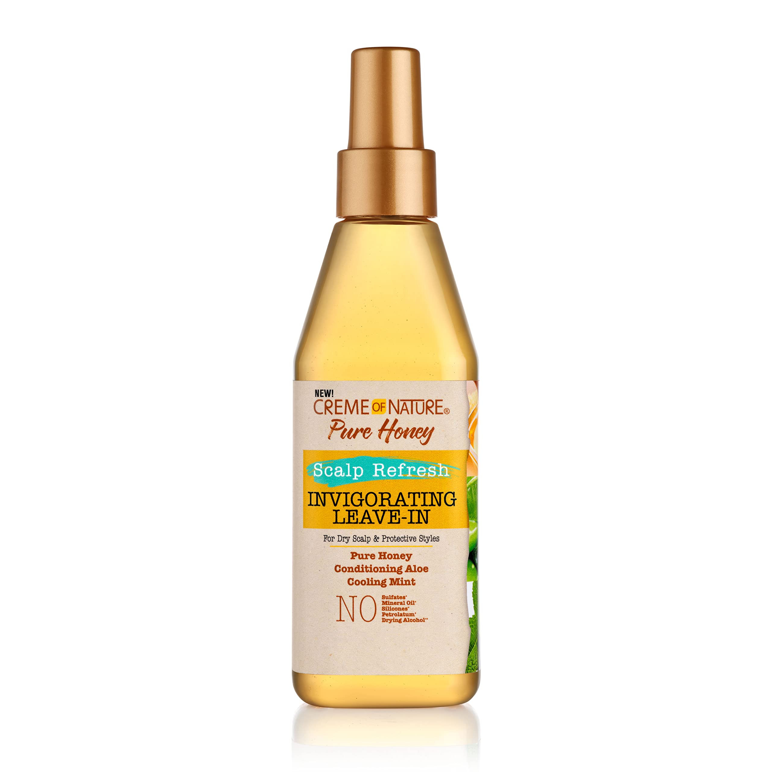 Creme of Nature Pure Honey Scalp Refresh Leave-In Conditioner, 8 oz | Detangles & Moisturizes | I... | Amazon (US)