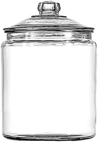 Anchor Hocking 1 Gallon Heritage Hill Glass Jar with Lid (4 piece, all glass, dishwasher safe) | Amazon (US)