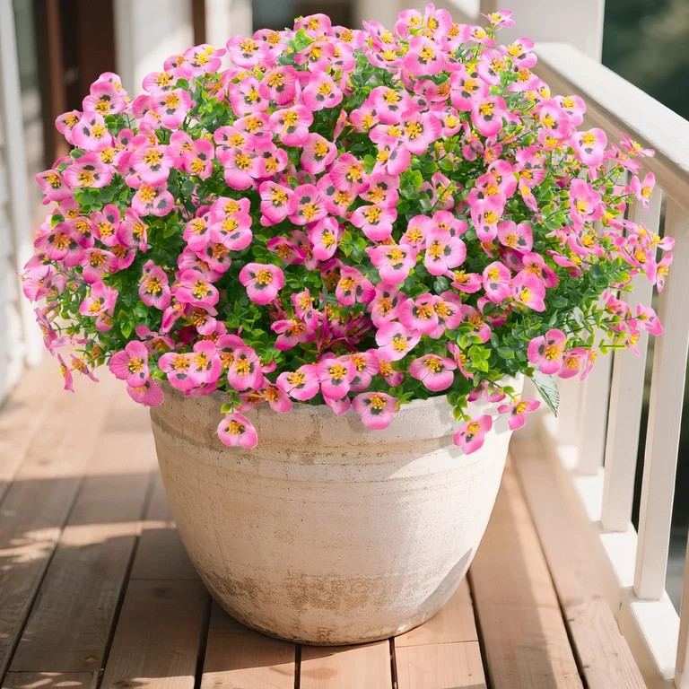 Vaukki 16 Bundles Artificial Flowers Fake Plants for All Seasons,UV Resistant Faux Flowers for Pl... | Walmart (US)