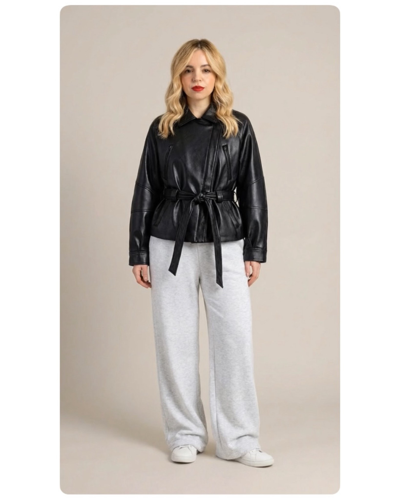 Sporty look with leather jacket 
*image created with IA
Zara

#LTKwinter #LTKeurope #LTKitalia