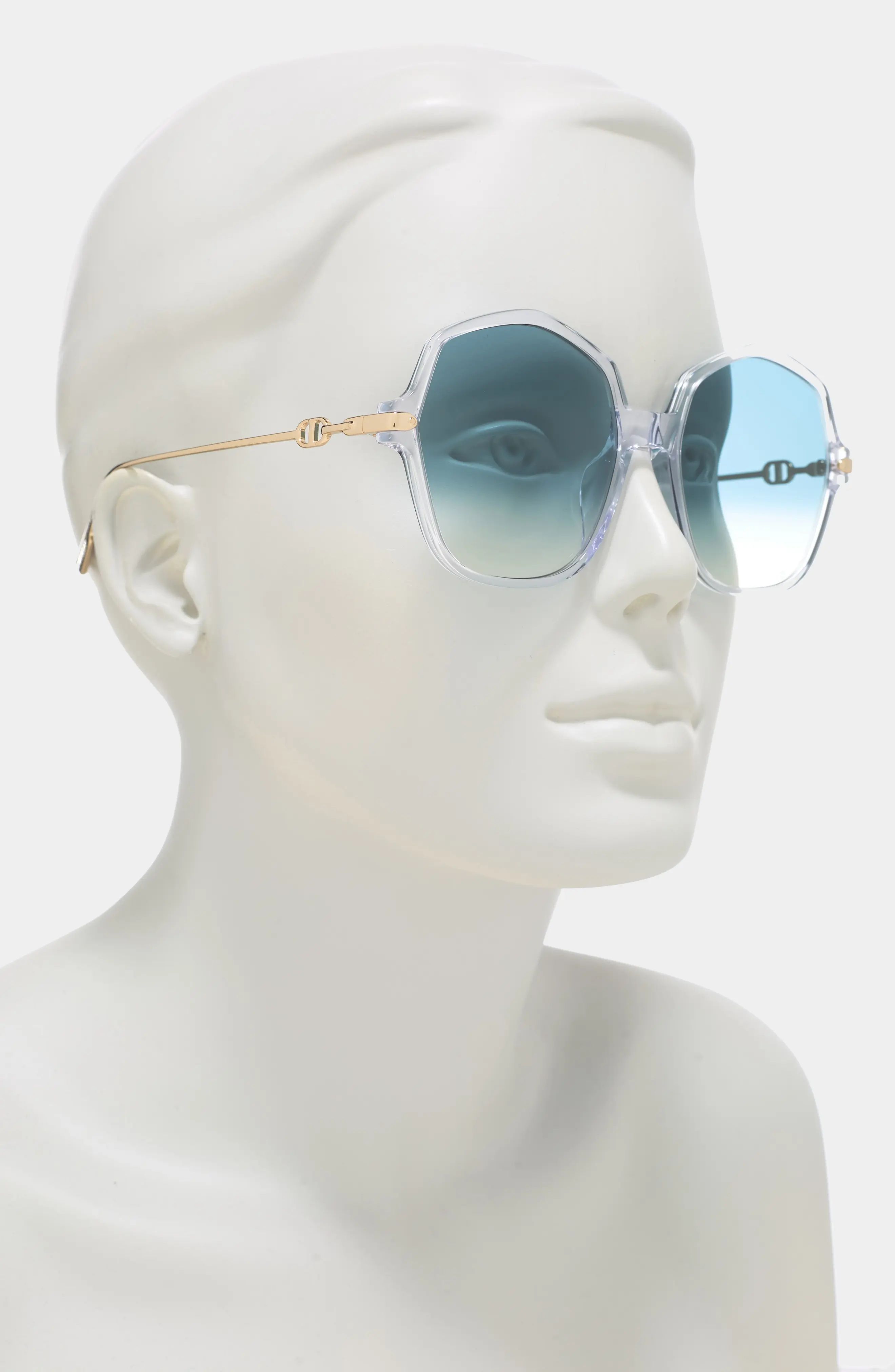 Dior | link2 59mm Gradient Geometric Sunglasses | Nordstrom Rack | Nordstrom Rack
