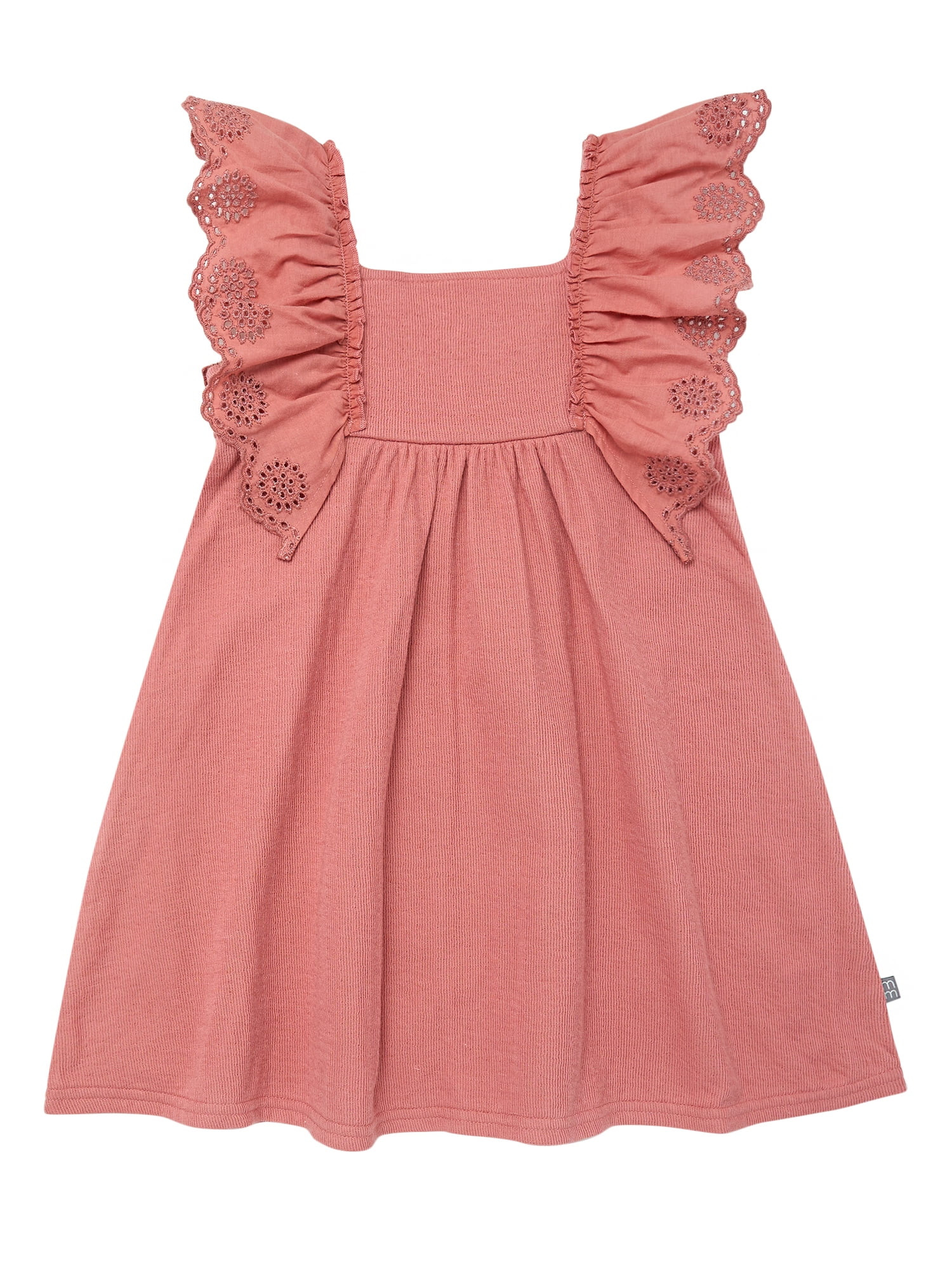Modern Moments Toddler Girl Eyelet Ruffle Dress, Sizes 12M-5T | Walmart (US)
