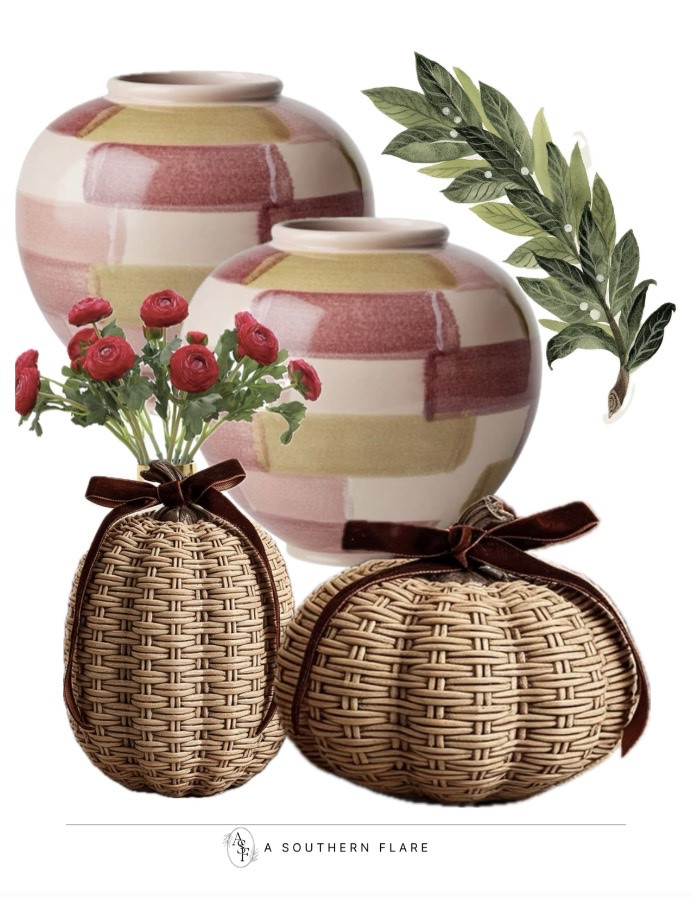 Transform your home with these stunning vases and pumpkins. Perfect for fall decor! #AutumnDecor #HomeStyle