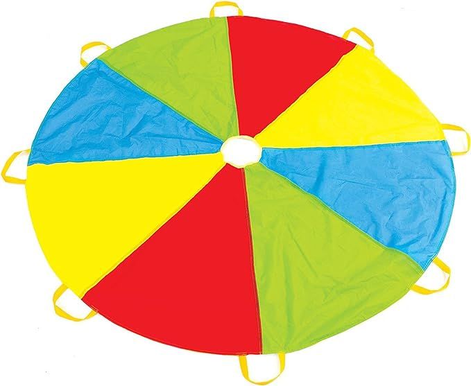 Play Platoon Rainbow Parachute Toy for Kids, 6 ft Play Parachute Game for Kids with 8 Handles, Pa... | Amazon (US)