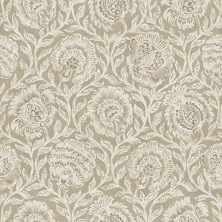 Nabela Noor Home NuWallpaper Aliviya Pistachio Peel and Stick Wallpaper, NNS6506 | Amazon (US)