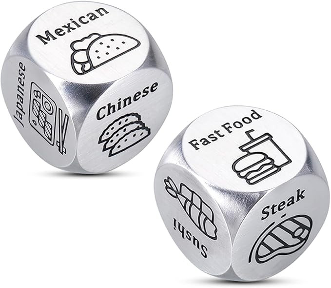 Anniversary for Her Him Wedding Gifts Stocking Stuffers for Women Men 2PCS Food Decider Date Nigh... | Amazon (US)