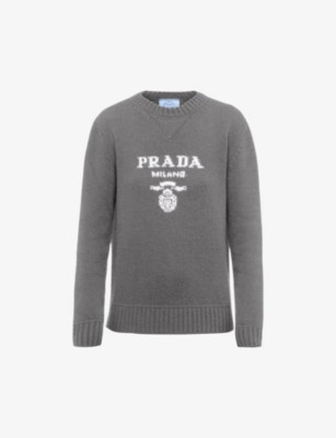 Logo-intarsia cashmere and wool-blend sweater | Selfridges