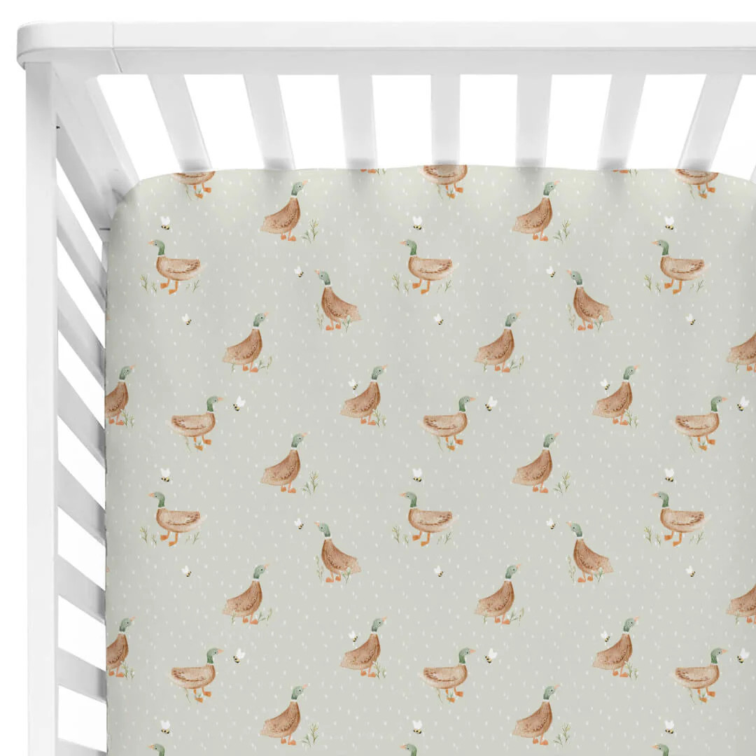 Lucky Ducky Crib Sheet | Caden Lane