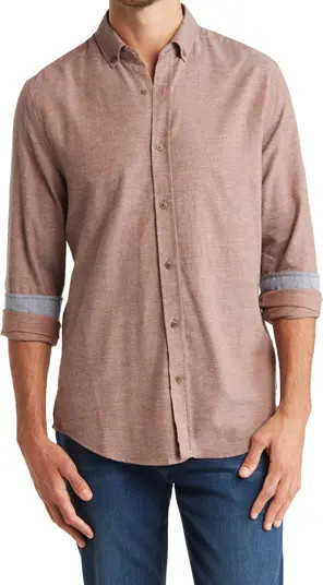Long Sleeve Solid Flannel Shirt | Nordstrom Rack