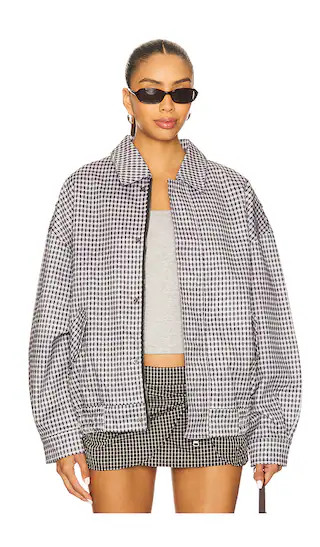 Kenny Bomber in Moonlight Check | Revolve Clothing (Global)