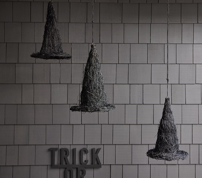 Black Vine Floating Witch Hats, Set of 3 | Pottery Barn Kids