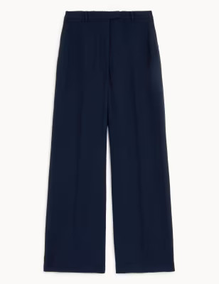 Crepe Wide Leg Trousers | Marks & Spencer (UK)