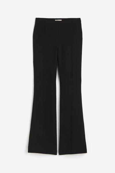 Flared Twill Pants - Black - Ladies | H&M US | H&M (US)