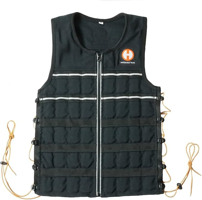 Hyperwear Hyper Vest ELITE Fully Adjustable Weight Vest - Stretch CORDURA® Fabric Zipper Thin St... | Amazon (US)