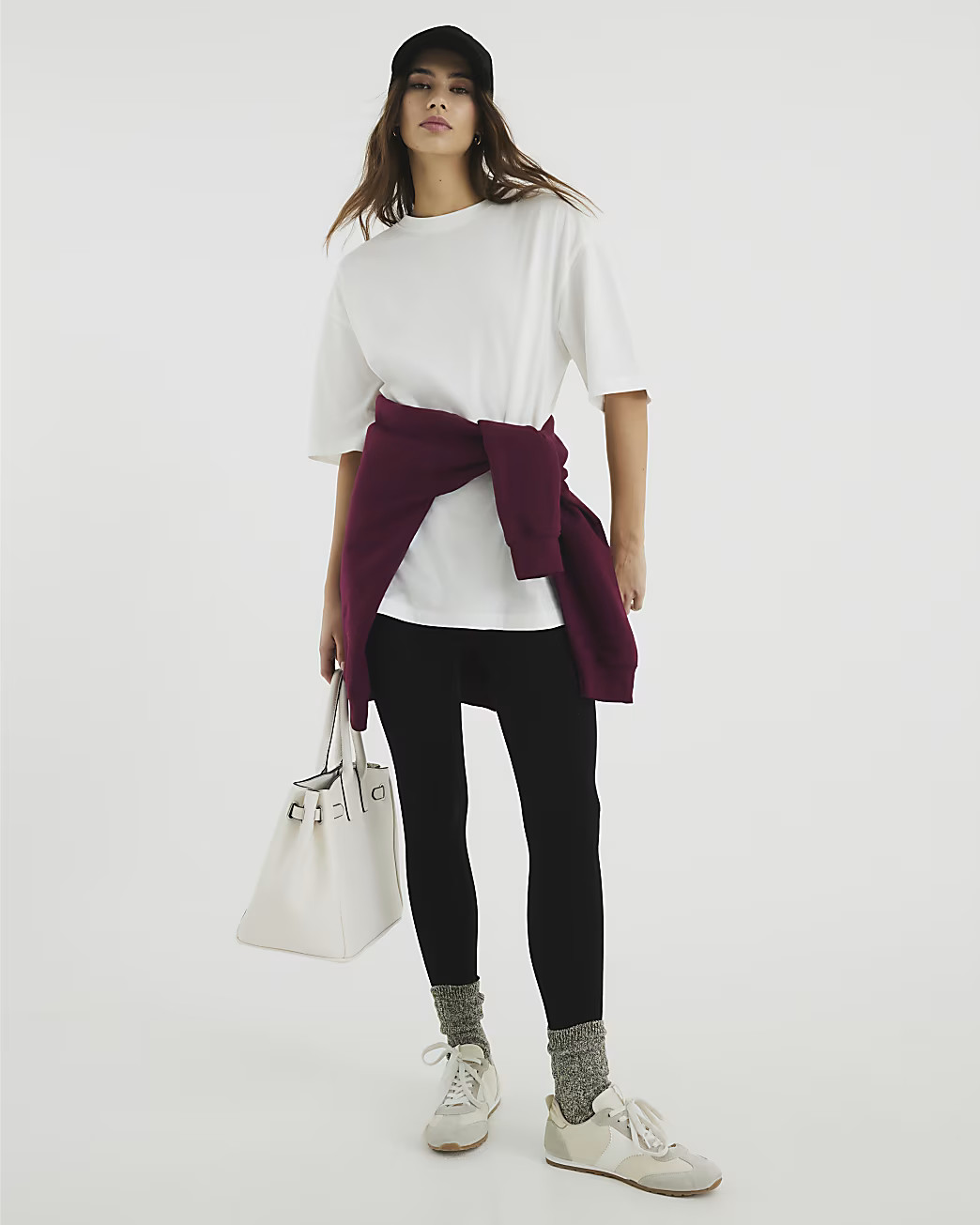 White Short Sleeve Boyfriend T-Shirt | River Island UK & IE