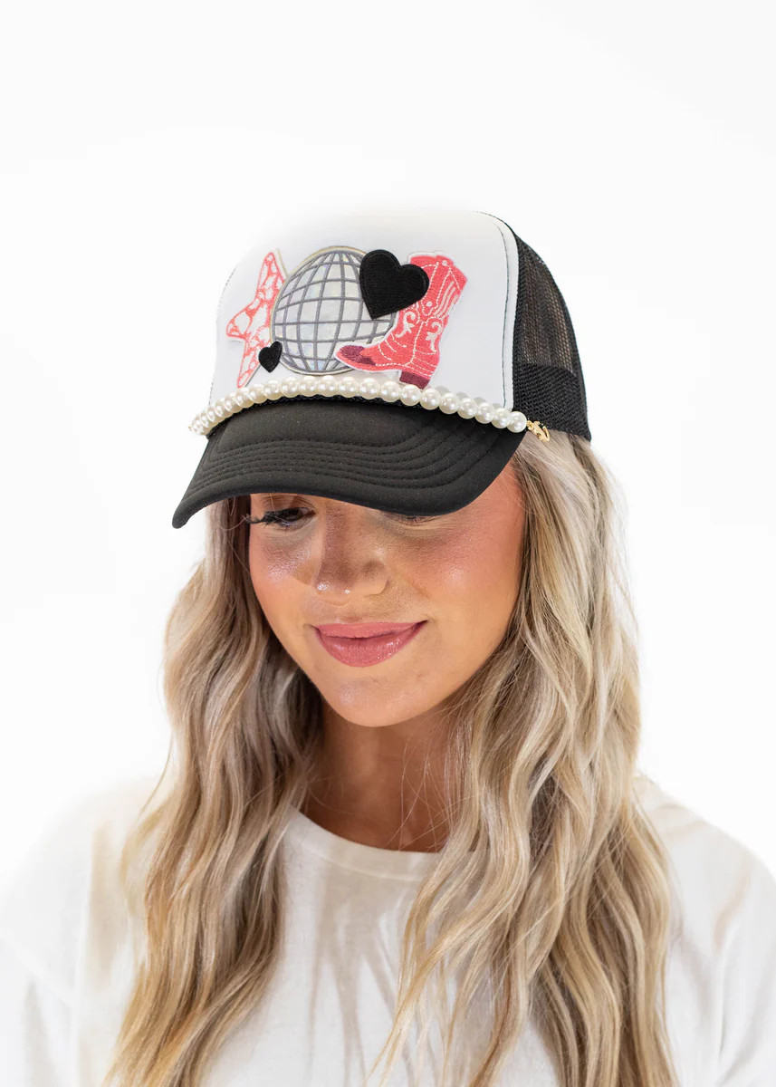 Disco Trucker Hat | Aqua B Boutique