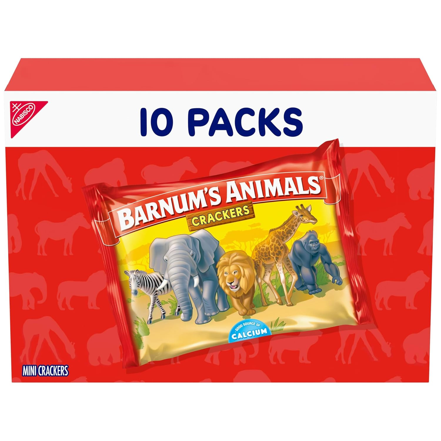 BARNUM'S Original Animal Crackers, Kids Snacks, 10 Snack Packs | Amazon (US)