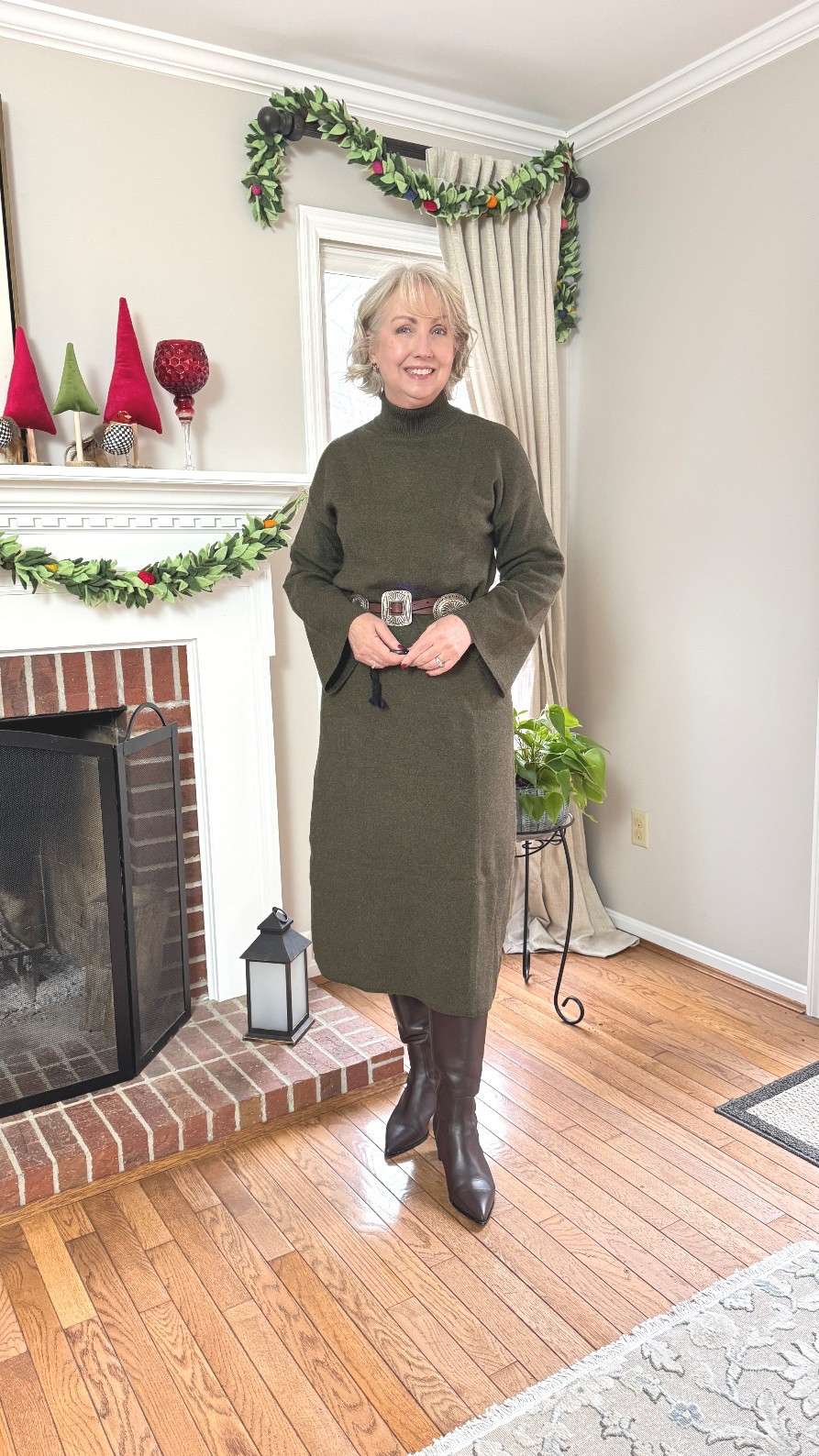 Sweater dress season is here and you got to be a part of it. I sized up one size to a large for this dress from Tuckernuck  

#LTKWorkwear #LTKOver40 #LTKSeasonal