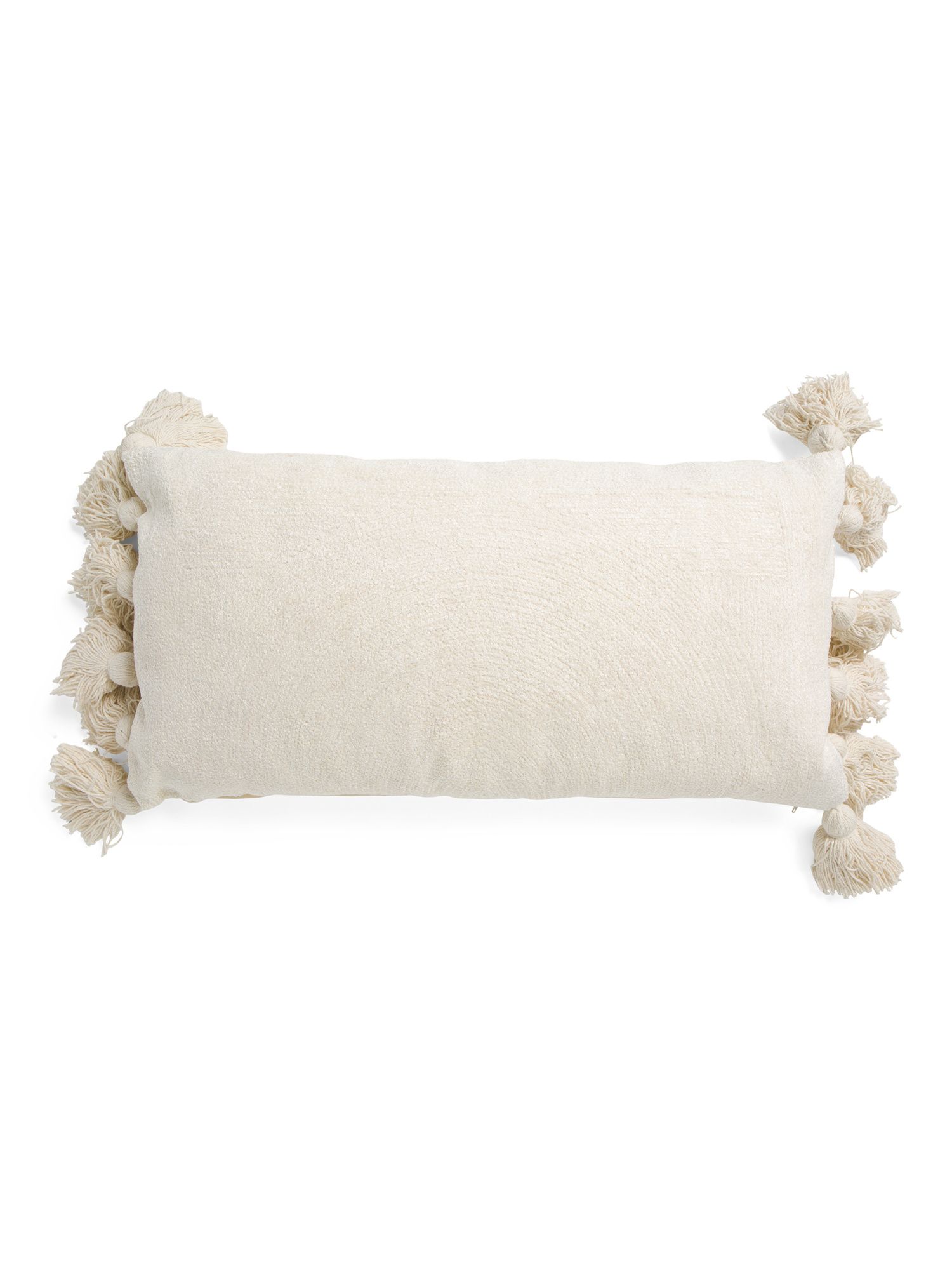 14x26 Chateau Chenille Textured Tassel Pillow | TJ Maxx