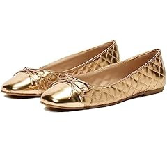 MOOMMO Women Cap Toe Flats Bow Slip On Ballet Flats Comfort Quilted Colorblock Flat Shoes Round T... | Amazon (US)