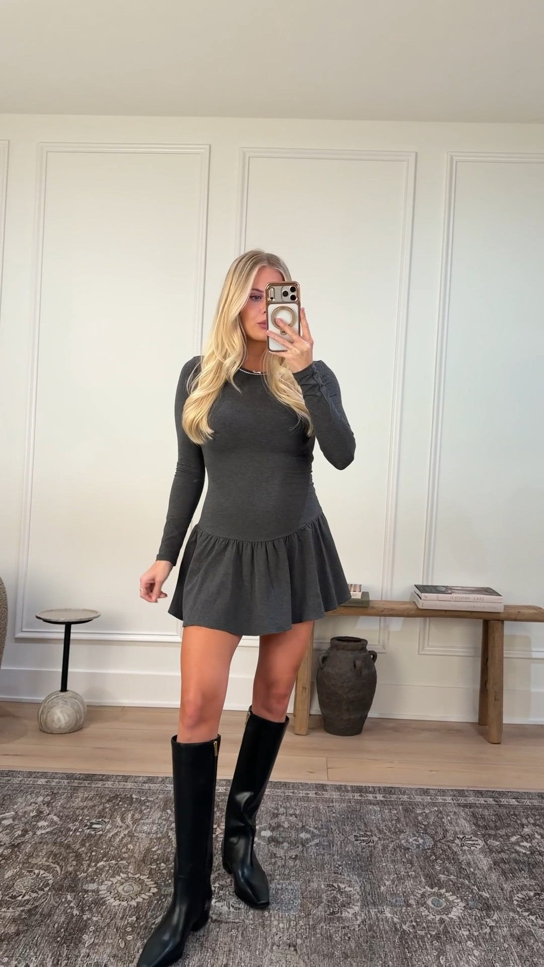 Wearing a small in dress (heather charcoal), boots are tts! #kathleenpost

Winter outfit idea, holiday brunch outfit, holiday event



#LTKSeasonal #LTKHoliday #LTKootd