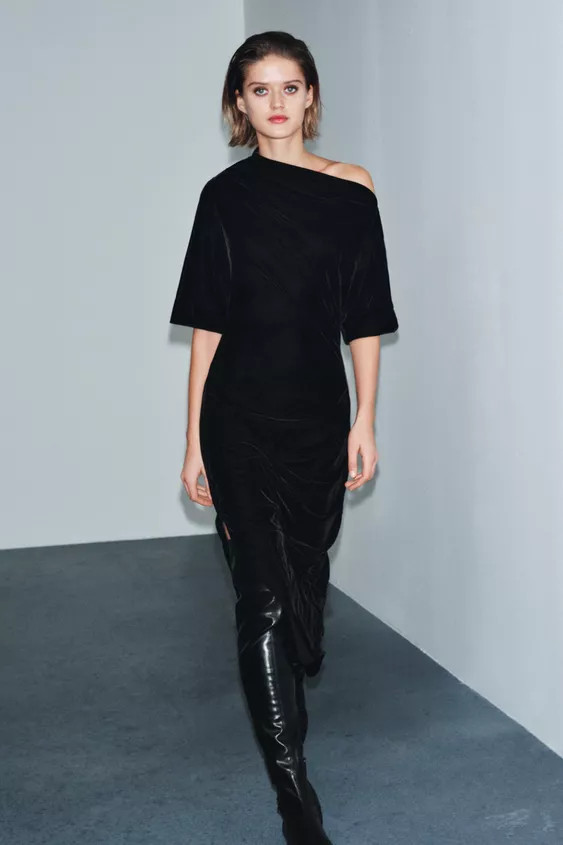 VESTITO VELLUTO ZW COLLECTION | Zara IT