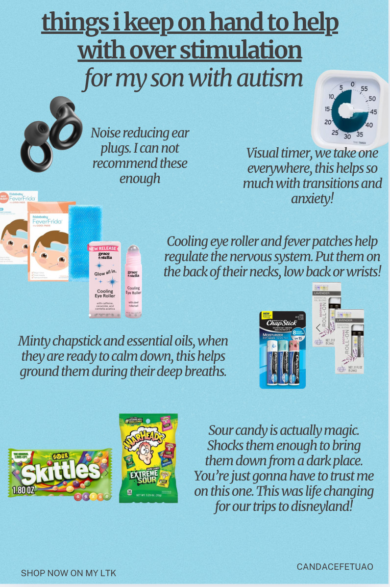 Things I have in every bag and take everywhere with me for my son with Autism. We use the sour candy, visual timer and fever patches the most!  

 #LTKdayinmylife #LTKmomlife #LTKKids
