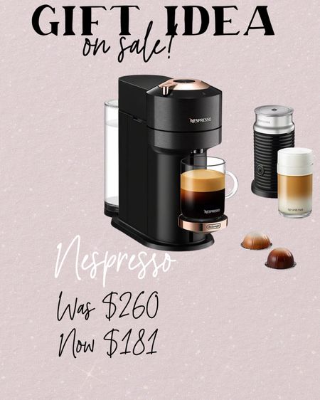 Nespresso with milk frother on sale gift idea 

#LTKHoliday #LTKGiftGuide #LTKsalealert