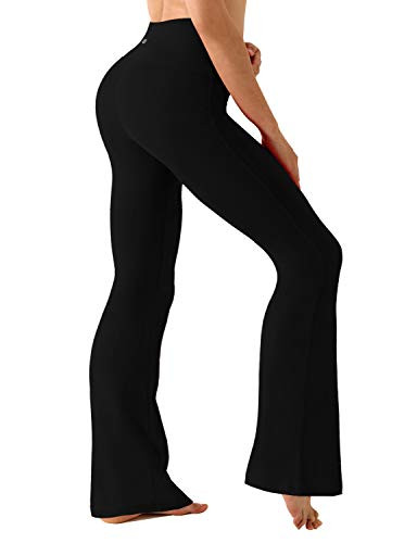 BUBBLELIME 29"/31"/33"/35"/37" Women's High Waist Bootcut Yoga Pants - 75% Nylon, 25% Spandex_Black(1) L-29 Inseam | Amazon (US)