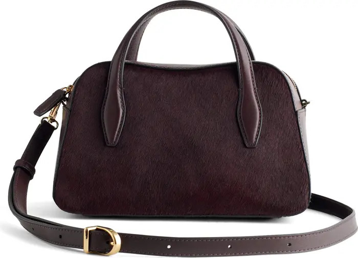 The Mini Belted Genuine Calf Hair Crossbody Bag | Nordstrom