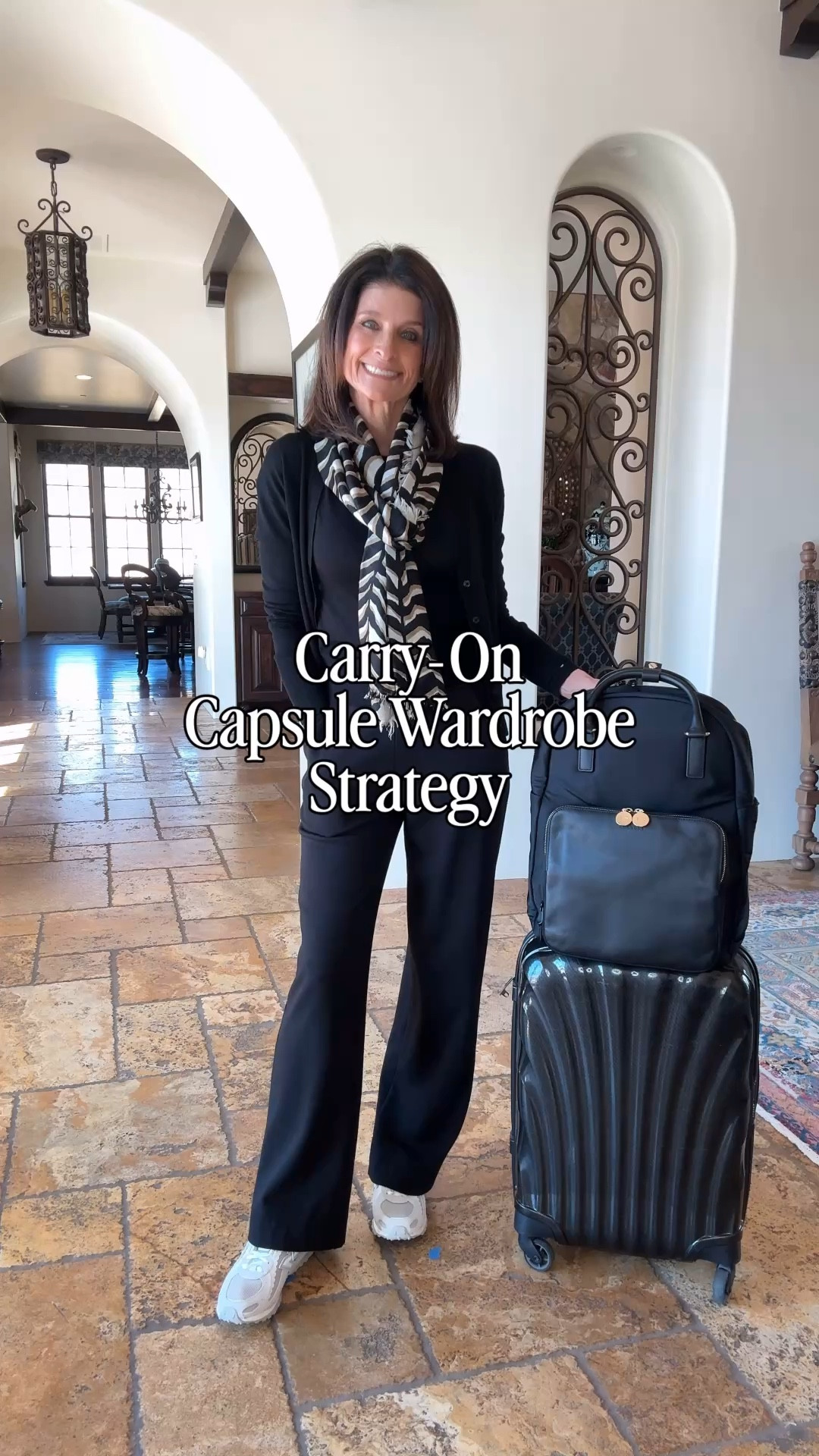 What I packed for Australia — in a carry-on. 

My packing strategy is simple:

Start with shoes.
Plan outfit categories.
Choose pieces that mix easily.

For this trip my categories were:
• active
• sightseeing
• casual dinners

That structure keeps the capsule flexible without overpacking.

Save this if you want a simple way to plan your next travel wardrobe.

Do you plan outfits for a trip — or pack by category like this?

⚠️ The travel day pants are a true gem and one of my favorite pairs for versatility - they look good casual or dressed up, BUT…they are on the thicker side and are not the best pants for hot destinations.  

#LTKTravel #LTKOver40