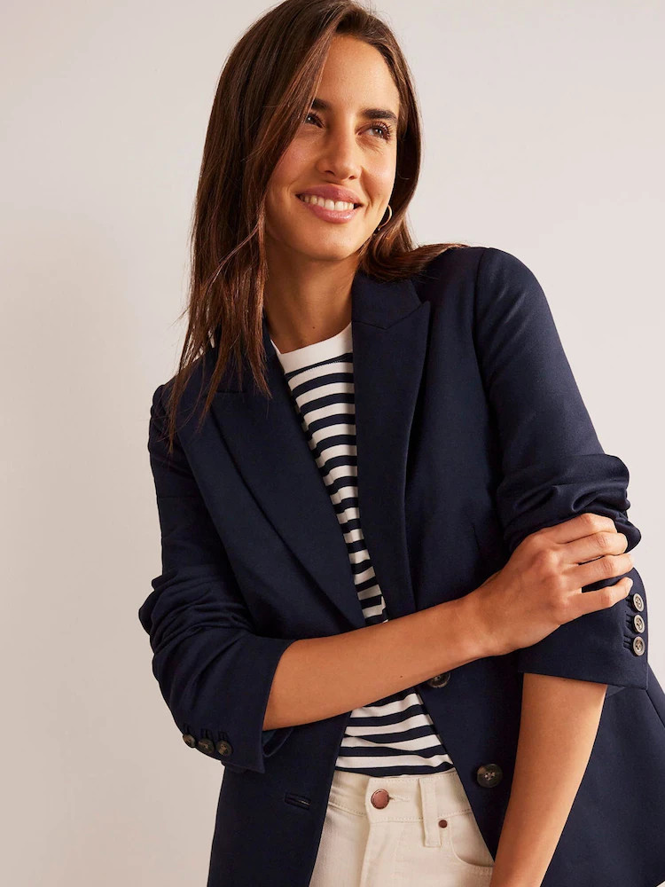 Buy Boden Blue The Marylebone Ponte Blazer from Next USA | Next US