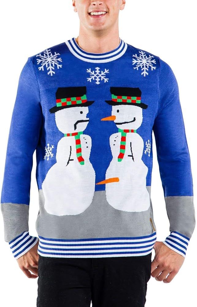 Tipsy Elves Men's Ugly Christmas Sweaters - Hiliarious Holiday Comfy Pullovers | Amazon (US)