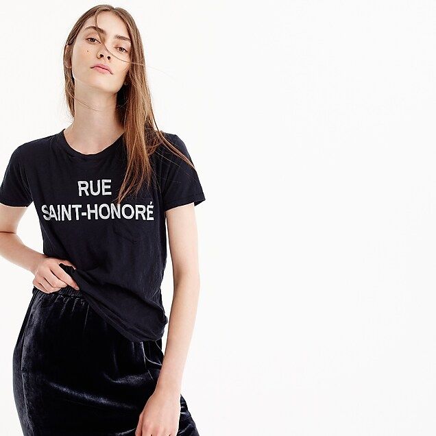 "Rue Saint-Honoré" graphic T-shirt | J.Crew US