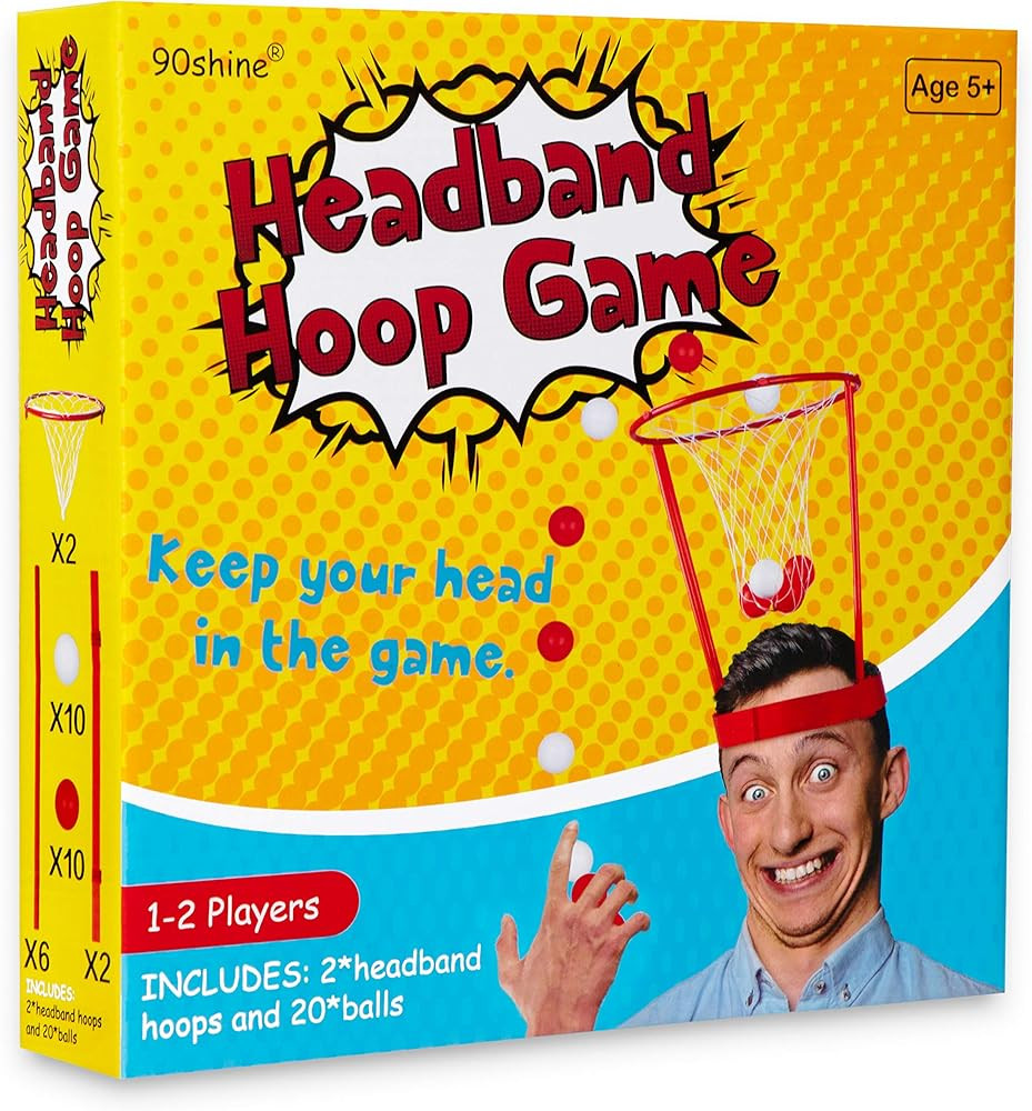 90shine Christmas Gag Gifts Headband Hoop Ball Game White Elephant Exchange Party Xmas Holiday Fu... | Amazon (US)