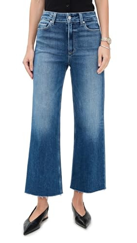 PAIGE Women's Anessa Jeans with Raw Hem, Westminster Distressed, 30 | Amazon (US)