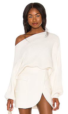Lovers and Friends Olivia Off Shoulder Sweater in White from Revolve.com | Revolve Clothing (Global)