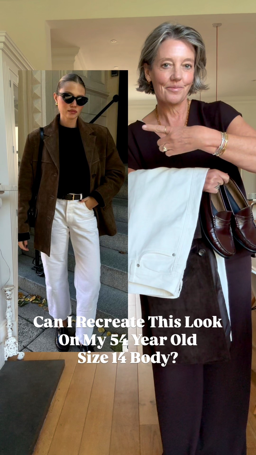 Recreating a Pinterest look with my Zara coat 🤎
Zara coat Large
M&S jumper size Large
M&S jeans size 12Long
Loafers are Similar, exact ones are linked on stories 

Autumn Style, Autumn Fashion, New In Season, Wardrobe Staples, Transitional Style, Transitional Fashion, Jeans, Knitwear, Suede Jacket, loafers. Suede Tote Bag 

#LTKover50style #LTKstyletip #LTKmidsize