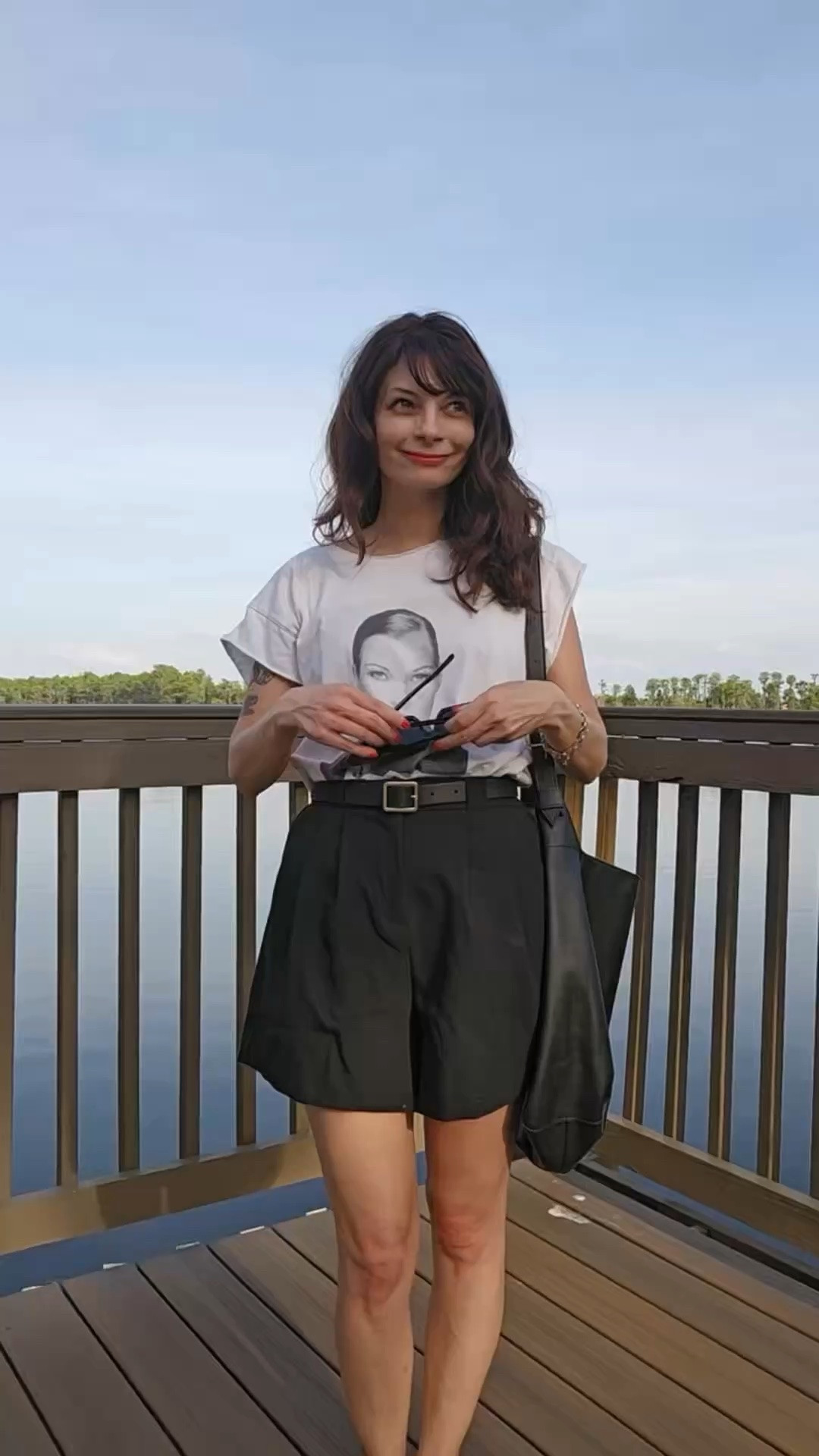 Come for a walk with me (and Kate) at my neighborhood pier. Shirt is old @Anine Bing , but linking similar.

#LTKOver40 #LTKPetite