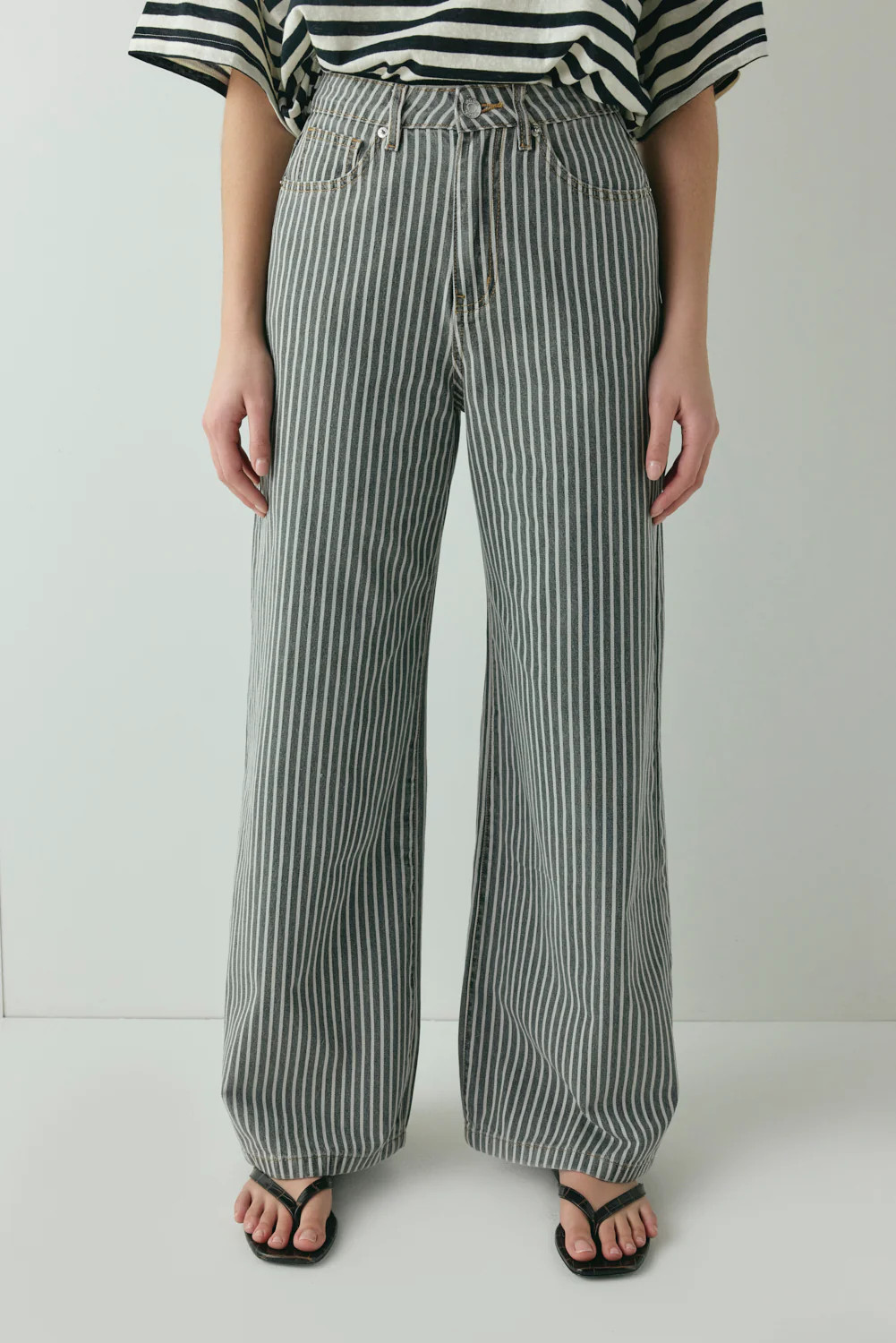 Aston Denim Jeans Stripe | VRG Grl