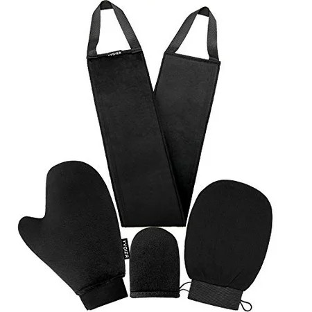 Yvoier Self Tanning Mitt Applicator Kit 4 in 1 Self Applicator Set with Exfoliating Glove,Tan Mitt A | Walmart (US)