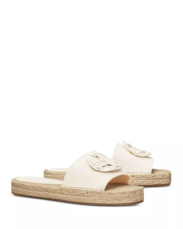 Women's Woven Double T Espadrille Slide Sandals | Bloomingdale's (US)